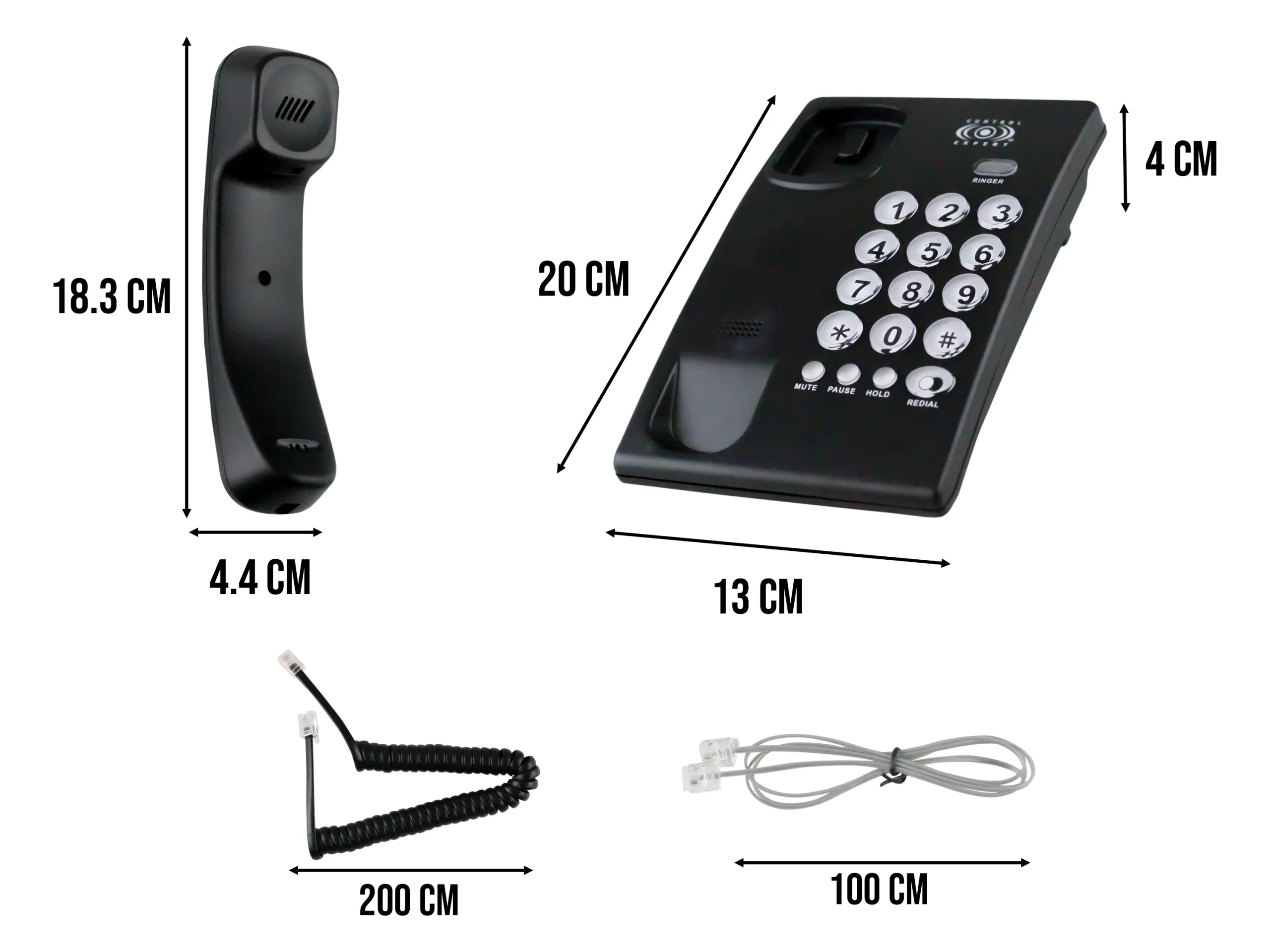 Teléfono Alámbrico Casa Oficina Hotel Fijo Moderno Negocio - Imagen 9